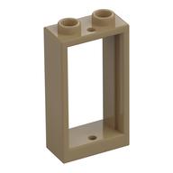 Window 1 × 2 × 3 Flat Front Dark Tan