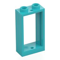 Window 1 × 2 × 3 Flat Front Medium Azure