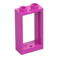 Window 1 × 2 × 3 Flat Front Dark Pink