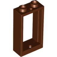 Window 1 × 2 × 3 Flat Front Reddish Brown