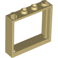Window 1 × 4 × 3 without Shutter Tabs Tan