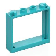 Window 1 × 4 × 3 without Shutter Tabs Medium Azure