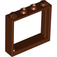 Window 1 × 4 × 3 without Shutter Tabs Reddish Brown
