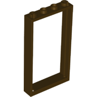 Door Frame 1 × 4 × 6 Type 2 Dark Brown