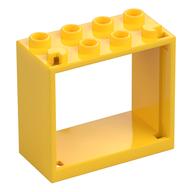 Window 2 × 4 × 3 Frame with Hollow Studs Yellow