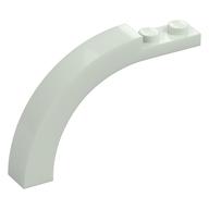 Brick Arch 1 × 6 × 3 1/3 Curved Top Glow in Dark White