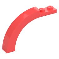 Stein Bogen 1 × 6 × 3 1/3 gebogen oben Koralle