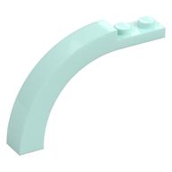 Stein Bogen 1 × 6 × 3 1/3 gebogen oben Hellaqua
