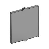 Glass for Window 1 × 2 × 2 Flat Trans-Black