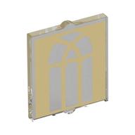 Glass for Window 1 × 2 × 2 flat with Arched Tan Window print Transparent