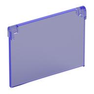 Glass for Window 1 × 4 × 3 [Opening] Trans-Purple