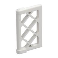 Window 1 × 2 × 3 Pane Latticed with Thick Corner Tabs Weiß