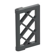 Window 1 × 2 × 3 Pane Latticed with Thick Corner Tabs Dunkelblaugrau