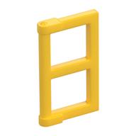 Window 1 × 2 × 3 Pane with Thick Corner Tabs Yellow