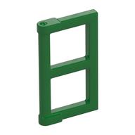 Window 1 × 2 × 3 Pane with Thick Corner Tabs Grün