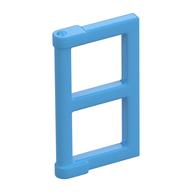 Window 1 × 2 × 3 Pane with Thick Corner Tabs Medium Blue