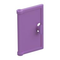 Door 1 × 2 × 3 with Vertical Handle, Round Handle Holes on Back Mittellavendel