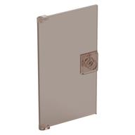 Door 1 × 4 × 6 Smooth with Square Handle Plinth Trans-Brown