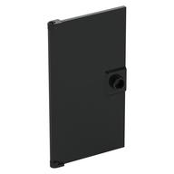 Door 1 × 4 × 6 Smooth with Chamfered Handle Plinth Black
