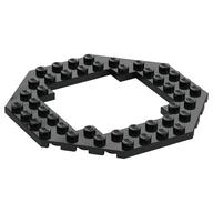 Plate Special 10 × 10 Octagonal Opening Schwarz