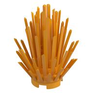 Pflanze, Buchse 2 × 2 × 4 Leuchtendes Hellorange