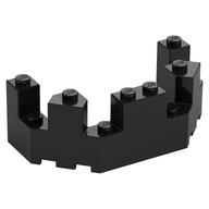 Castle Turret Top 4 × 8 × 2 1/3 Schwarz