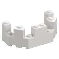 Castle Turret Top 4 × 8 × 2 1/3 White