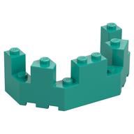 Castle Turret Top 4 × 8 × 2 1/3 Dark Turquoise
