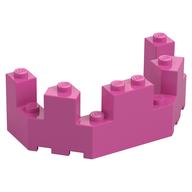 Castle Turret Top 4 × 8 × 2 1/3 Mitteldunkelrosa