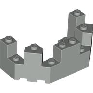 Castle Turret Top 4 × 8 × 2 1/3 Hellgrau
