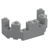 Castle Turret Top 4 × 8 × 2 1/3 Hellblaugrau