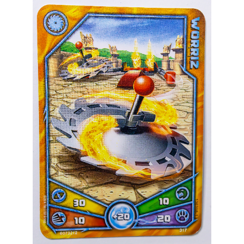 Trading Card, Legends of Chima Deck #3: 317 - Worriz [Keine Farbe/Beliebige Farbe]