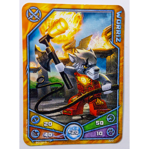Trading Card, Legends of Chima Deck #3: 320 - Worriz [No Color/Any Color]
