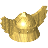 Helmet with Wings Metallic Gold