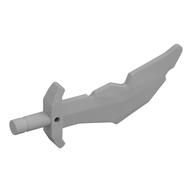 Weapon Sword / Scimitar Notched Blade Perlhellgrau