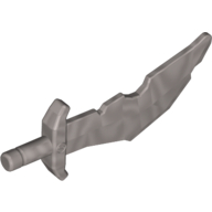 Weapon Sword / Scimitar Notched Blade Flat Silver