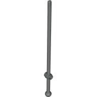 Bar 12L with Open Stud, Towball, and Top Slit [Boat Mast] Dark Gray