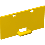 Duplo Behälter Kiste 2 × 4 × 2 Tür mit Griff Gelb