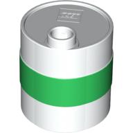 Duplo Container Oil Drum 2 × 2 × 2 with Green Band Print