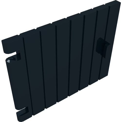 Door 1 × 4 × 3 in Black