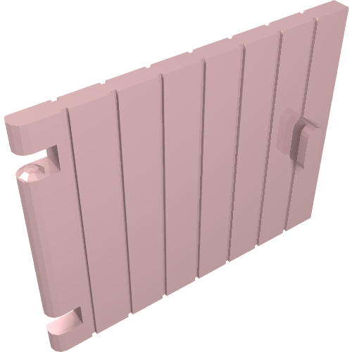 Tür 1 × 4 × 3 Hellrosa