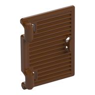 Window 1 × 2 × 3 Shutter with Hinges and Handle Rotbraun