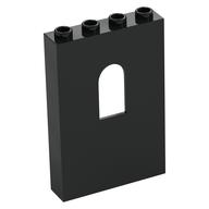 Panel 1 × 4 × 5 with Arched Window Schwarz