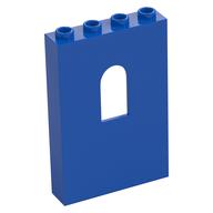 Panel 1 × 4 × 5 with Arched Window Blue