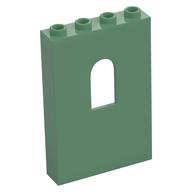 Panel 1 × 4 × 5 with Arched Window Sandgrün
