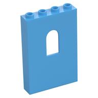 Panel 1 × 4 × 5 with Arched Window Medium Blue