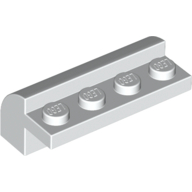 Brick Curved 2 × 4 × 1 1/3 White