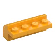 Brick Curved 2 × 4 × 1 1/3 Bright Light Orange