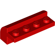 Brick Curved 2 × 4 × 1 1/3 Red