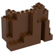 Rock Panel Rectangular 4 × 10 × 6 (aka BURP) Rotbraun